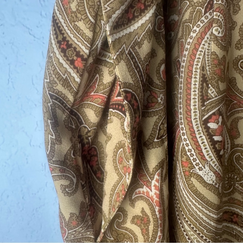 Pendleton Plus Size Paisley Polyester Midi Skirt … - image 3